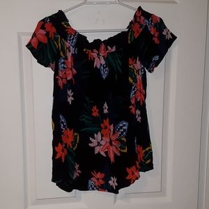 Old Navy Flowered Shirt